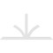 Ekena Millwork Richland Architectural Grade PVC Gable Bracket, 84"W x 42"H x 2"D x 4"F, 12/12 Pitch GBP084X42X0204RIC00 - alternate 2